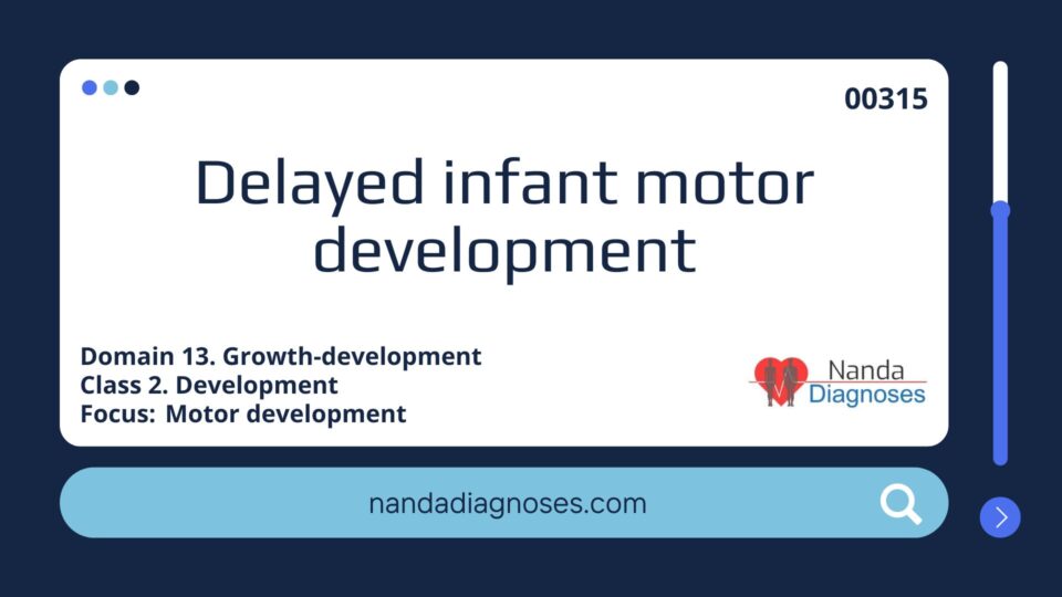 Delayed infant motor development