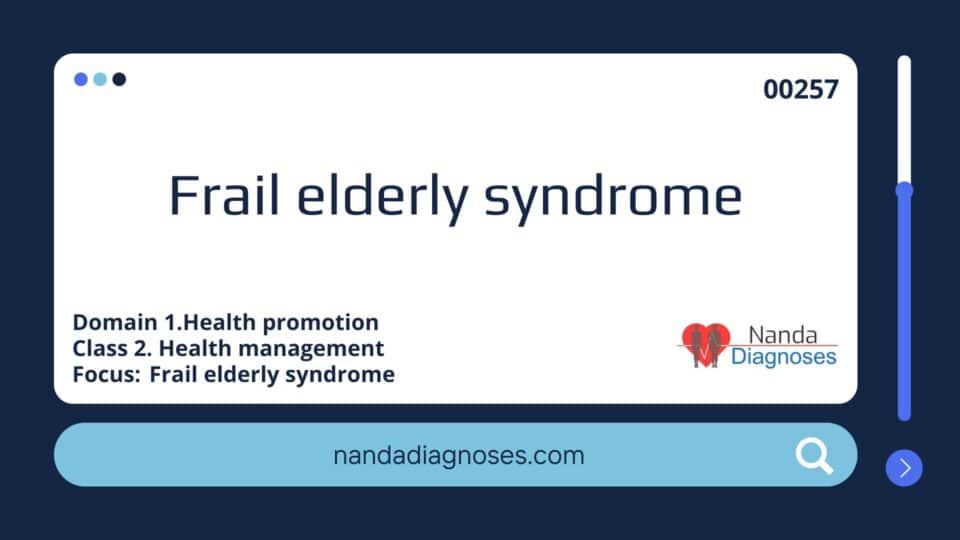 Frail elderly syndrome