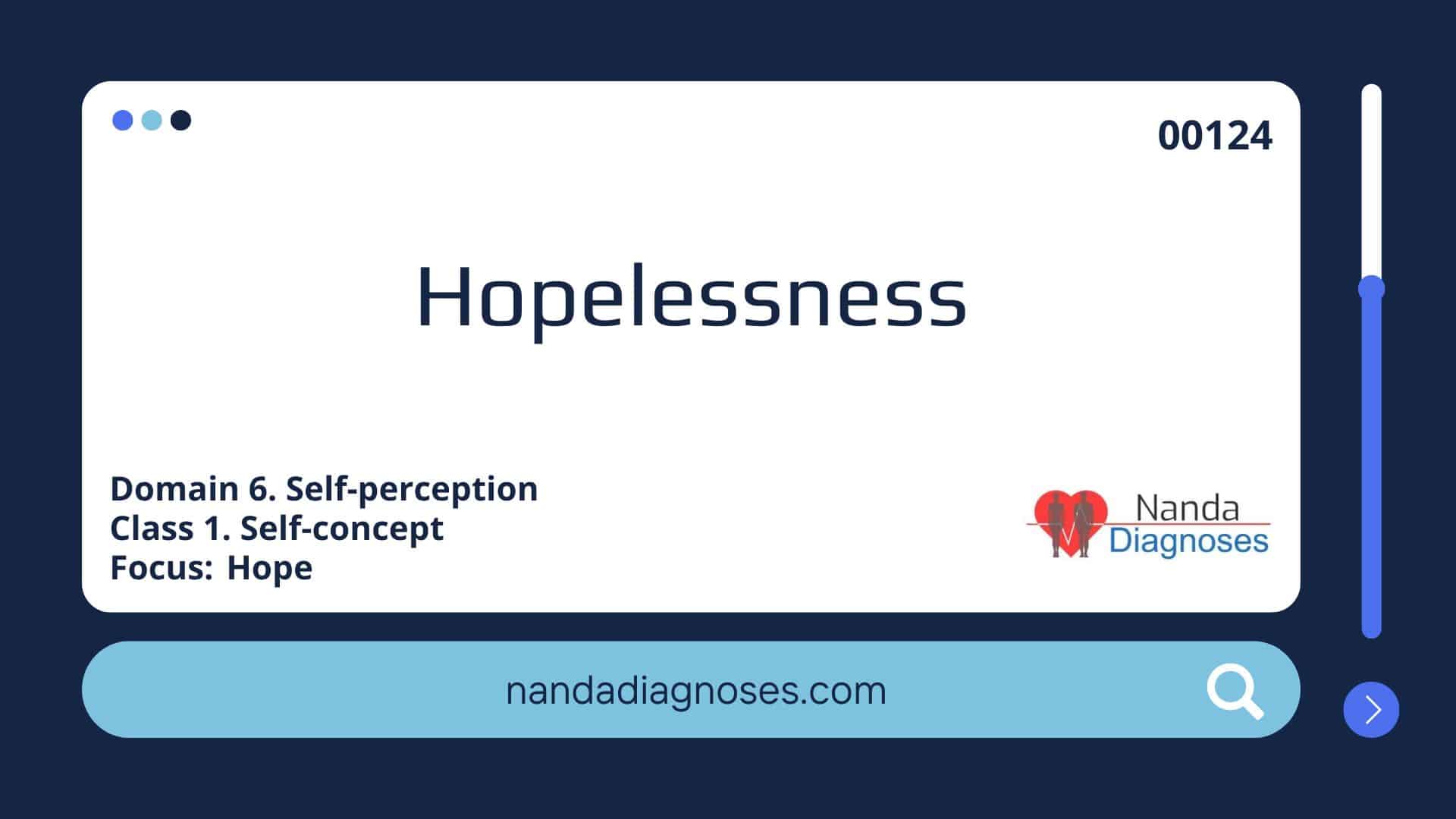 Nursing diagnosis Hopelessness