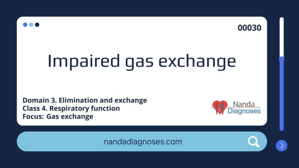Impaired gas exchange