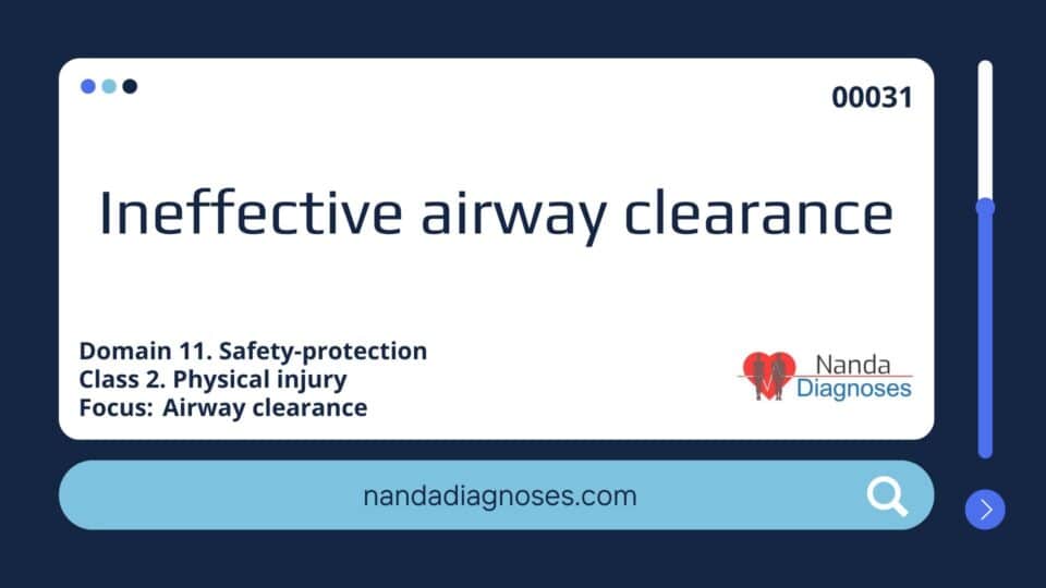 Ineffective airway clearance