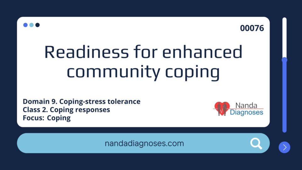 Readiness for enhanced community coping