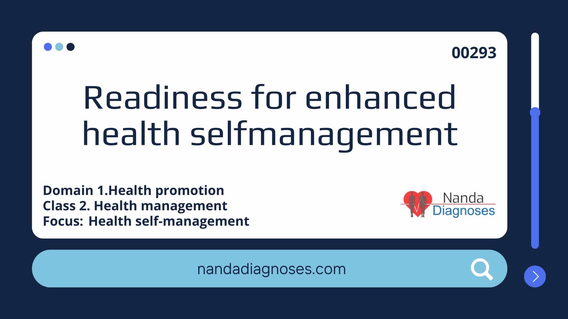 Nursing diagnosis Readiness for enhanced health selfmanagement