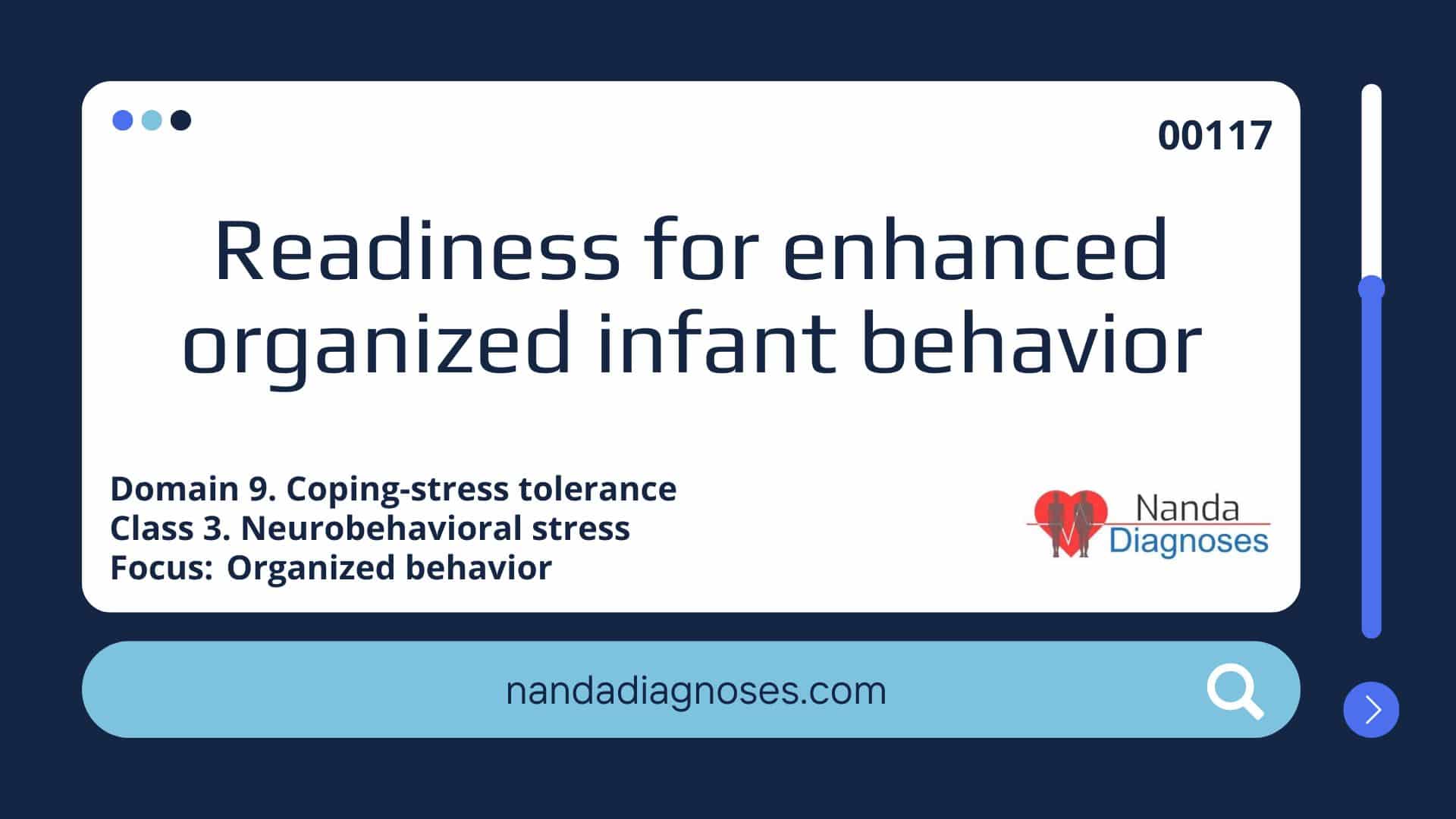 Readiness for enhanced organized infant behavior