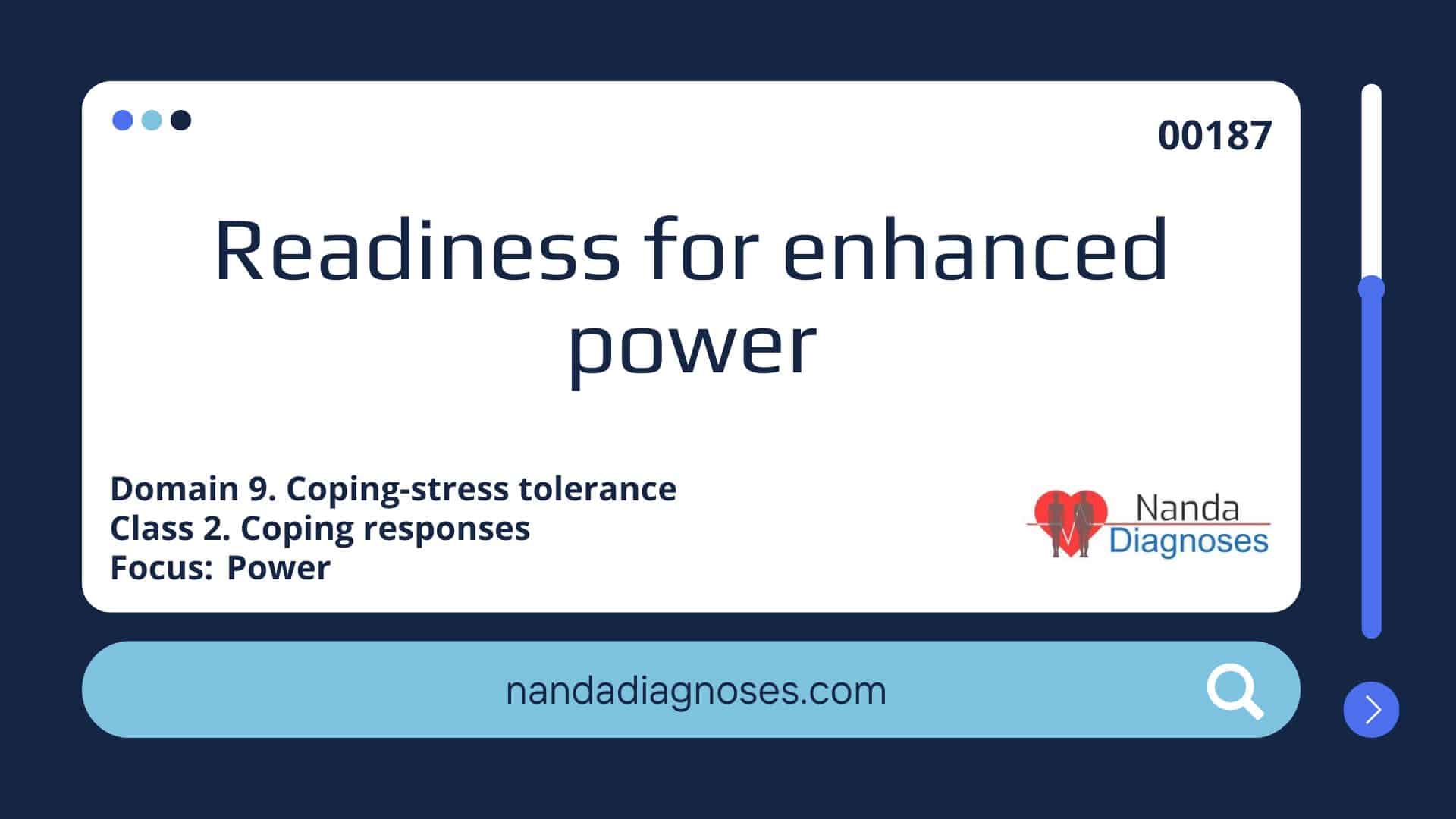 Nursing diagnosis Readiness for enhanced power