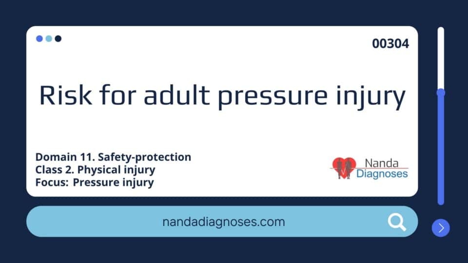 Risk for adult pressure injury