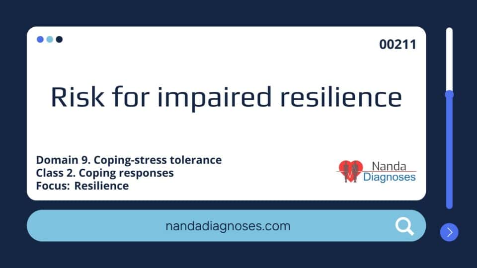 Risk for impaired resilience