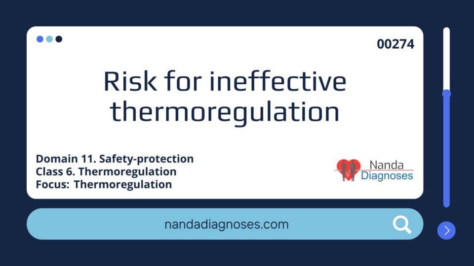 Risk for ineffective thermoregulation