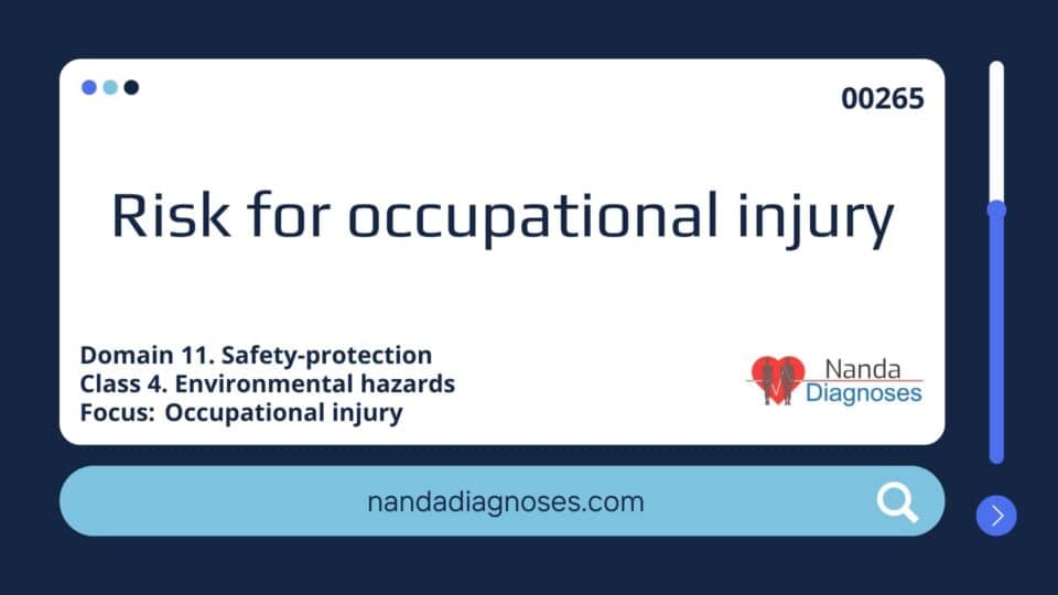 Risk for occupational injury
